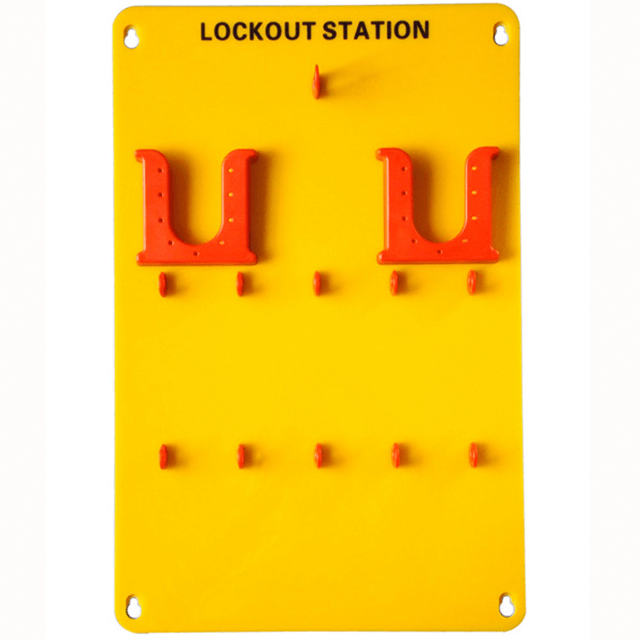 Жовтий 10 замків Portable Safety Lockout Tagout Station